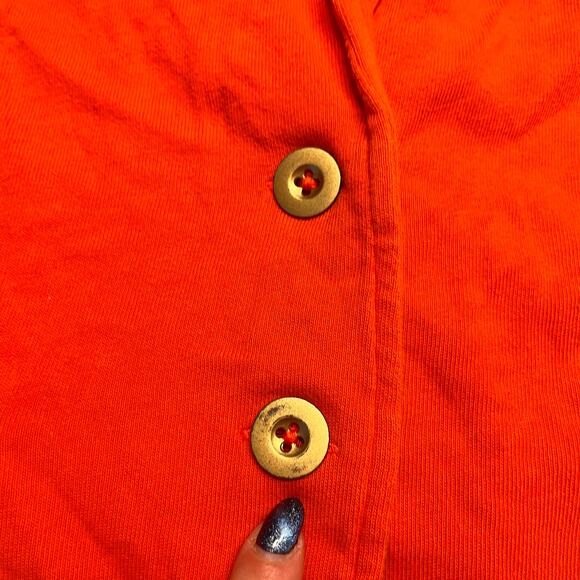 J. Crew Red 100% Cotton Blazer Gold Buttons Size XS - Picture 6 of 8